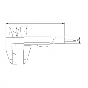 ASİMETO Mandallı Tip Mekanik Kumpas 0-200mm